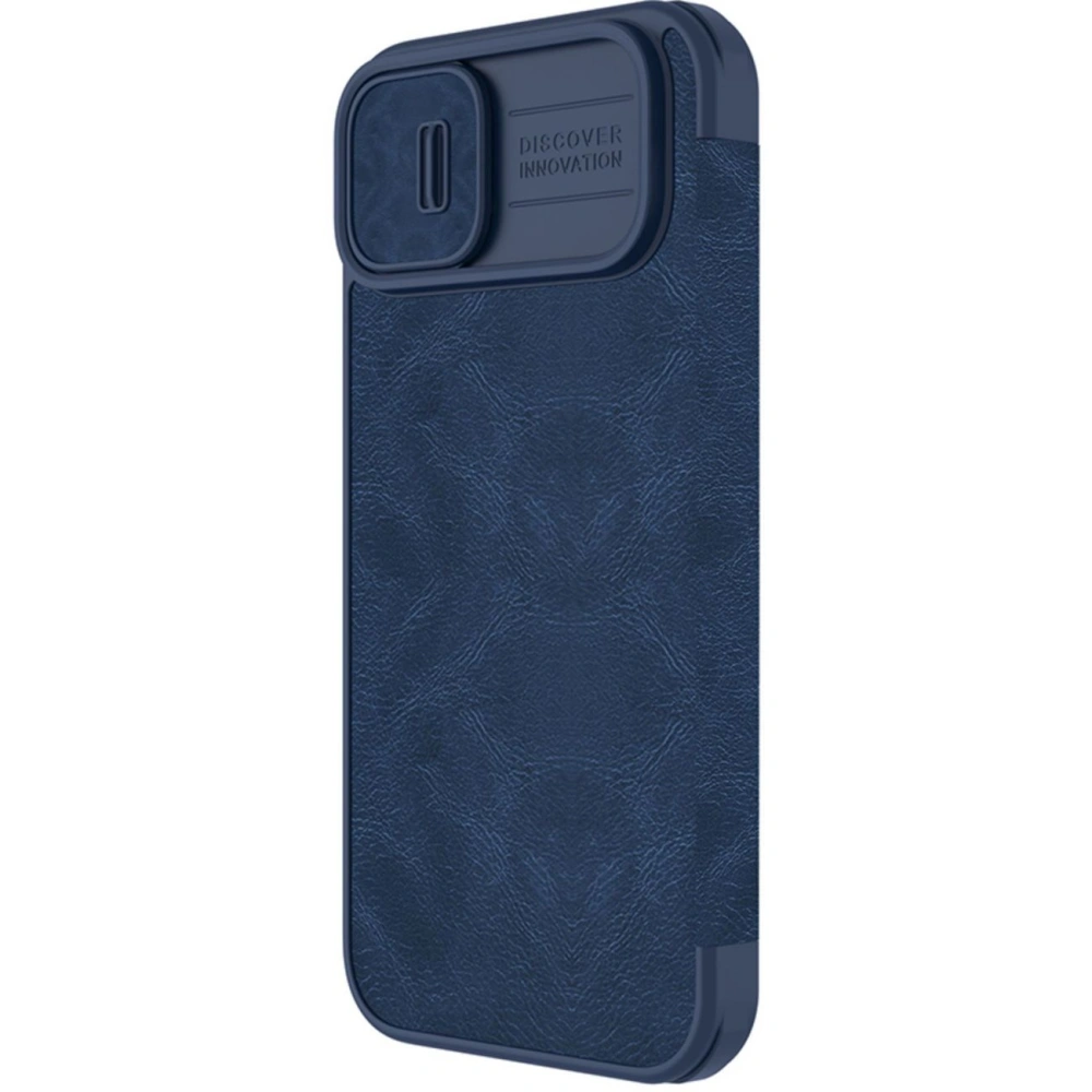 Hurtownia GSM - Etui Nillkin Qin Leather Pro Apple iPhone 14 Plus / 15 Plus kék - NLK777 - {ean13} - Hurt