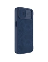 Hurtownia GSM - Etui Nillkin Qin Leather Pro Apple iPhone 14 Plus / 15 Plus kék - NLK777 - {ean13} - Hurt
