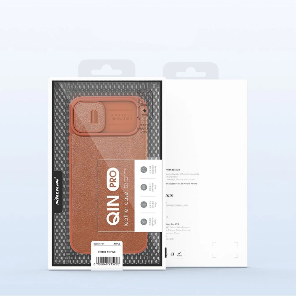 Hurtownia GSM - Etui Nillkin Qin Leather Pro Apple iPhone 14 Plus / 15 Plus kék - NLK777 - {ean13} - Hurt