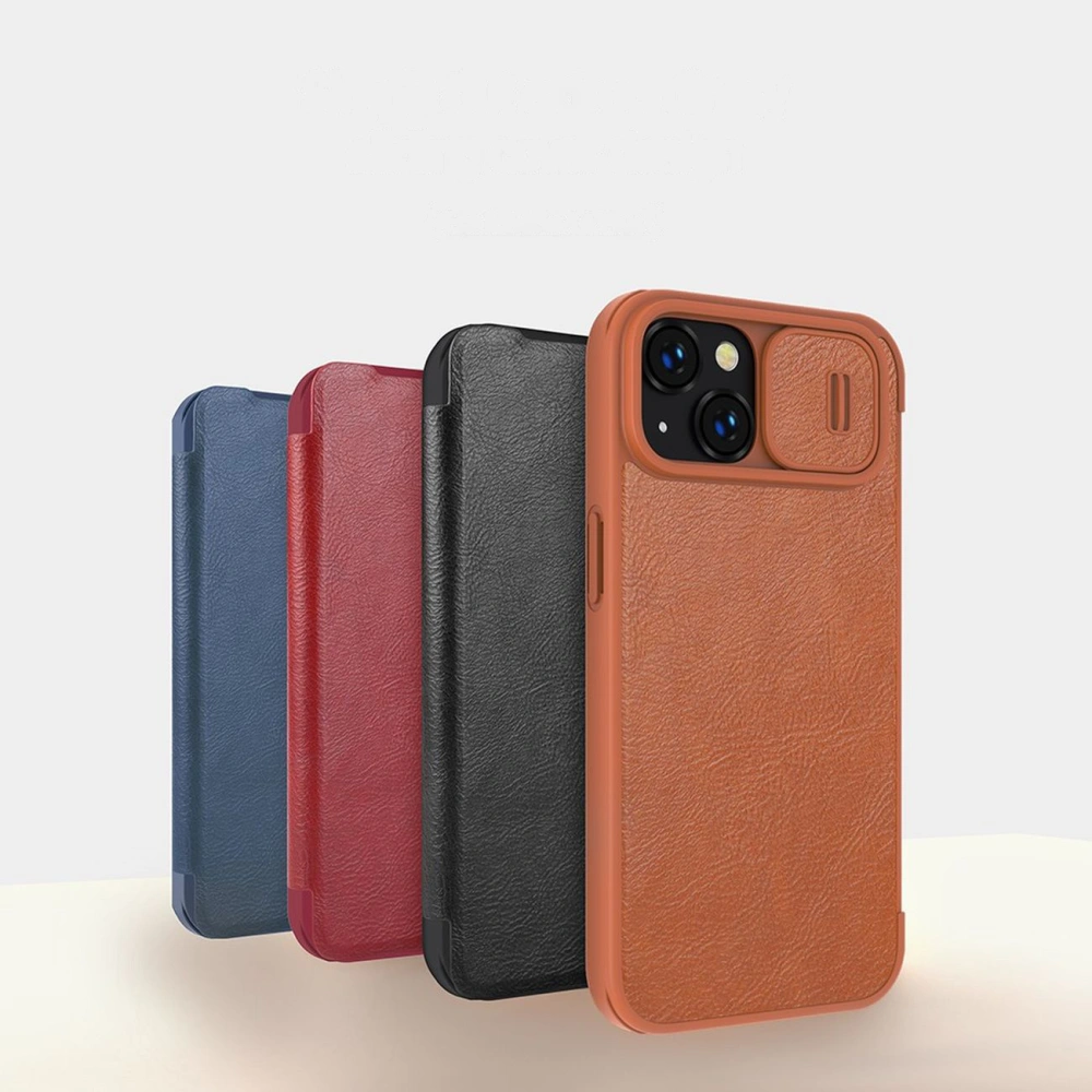 Hurtownia GSM - Etui Nillkin Qin Leather Pro Apple iPhone 14 Plus / 15 Plus kék - NLK777 - {ean13} - Hurt