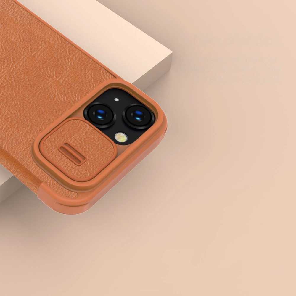 Hurtownia GSM - Etui Nillkin Qin Leather Pro Apple iPhone 14 Plus / 15 Plus kék - NLK777 - {ean13} - Hurt