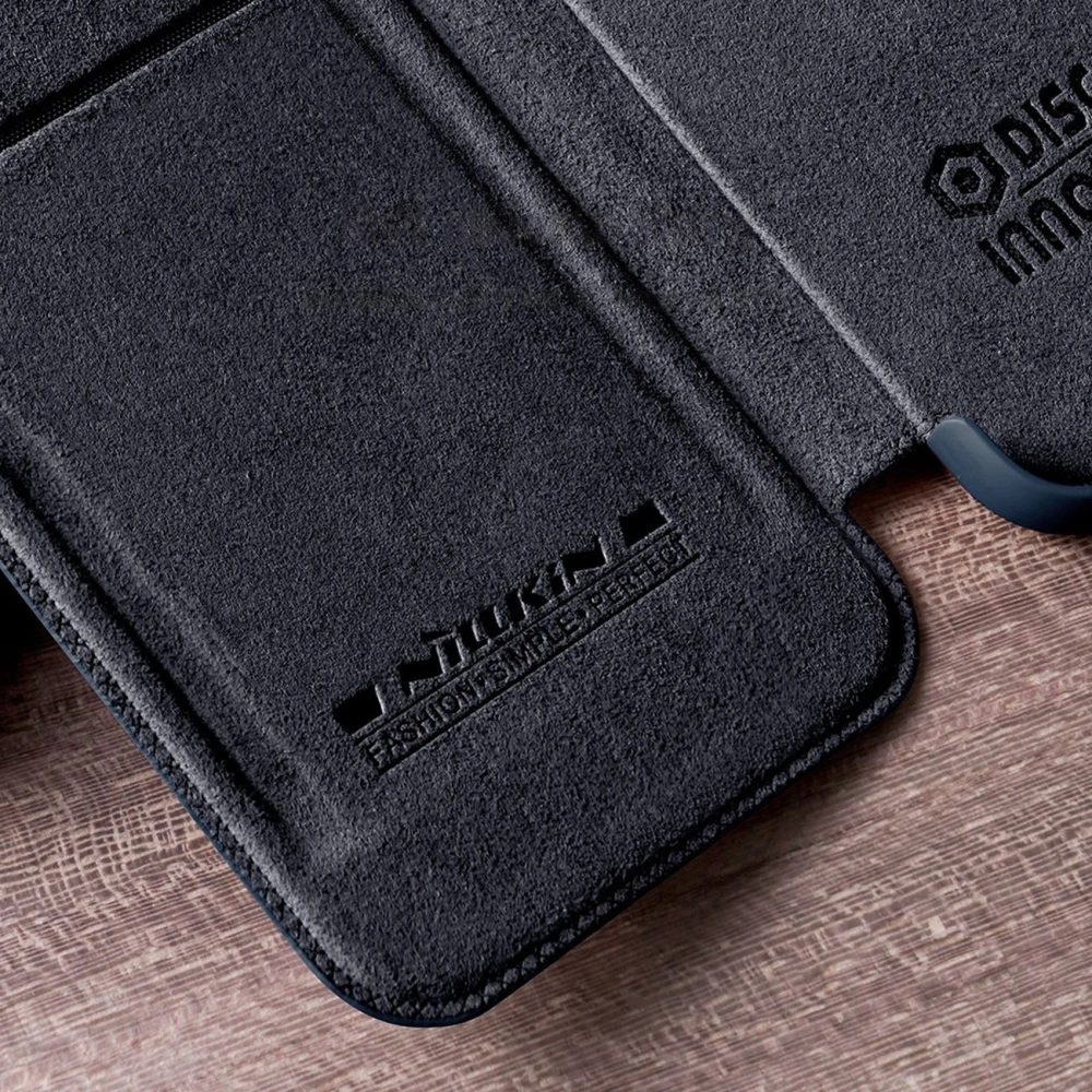 Hurtownia GSM - Etui Nillkin Qin Leather Pro Apple iPhone 14 Plus / 15 Plus kék - NLK777 - {ean13} - Hurt