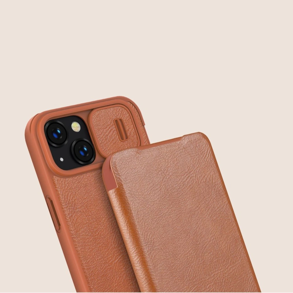 Hurtownia GSM - Etui Nillkin Qin Leather Pro Apple iPhone 14 Plus / 15 Plus kék - NLK777 - {ean13} - Hurt