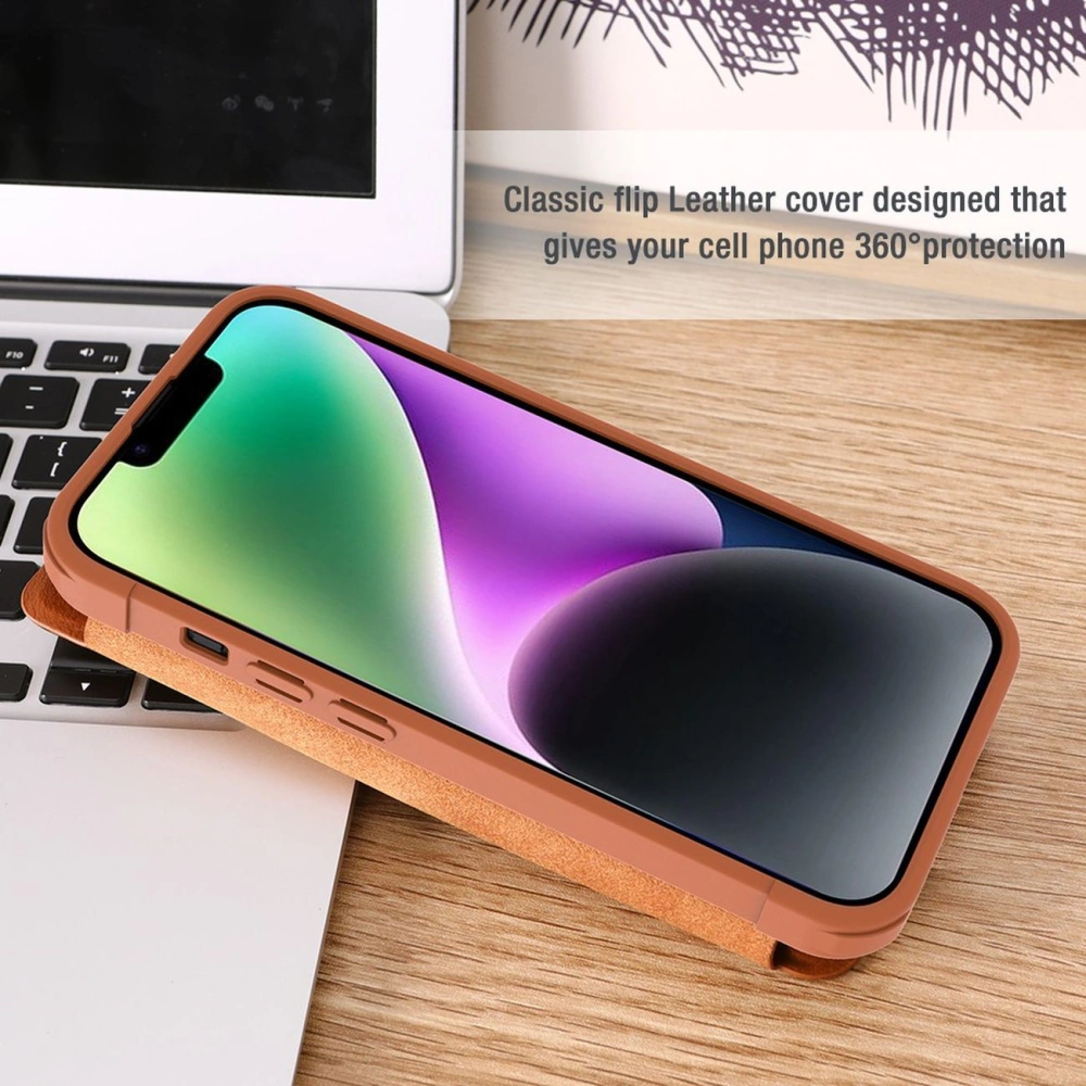 Hurtownia GSM - Etui Nillkin Qin Leather Pro Apple iPhone 14 Plus / 15 Plus kék - NLK777 - {ean13} - Hurt