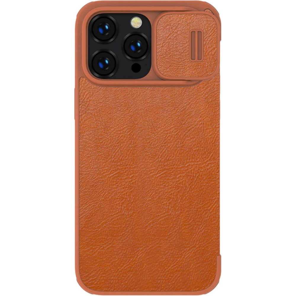 Wholesale Nillkin Qin Leather Pro Case Apple iPhone 14 Pro Max brown - NLK779 - {ean13} - Hurt