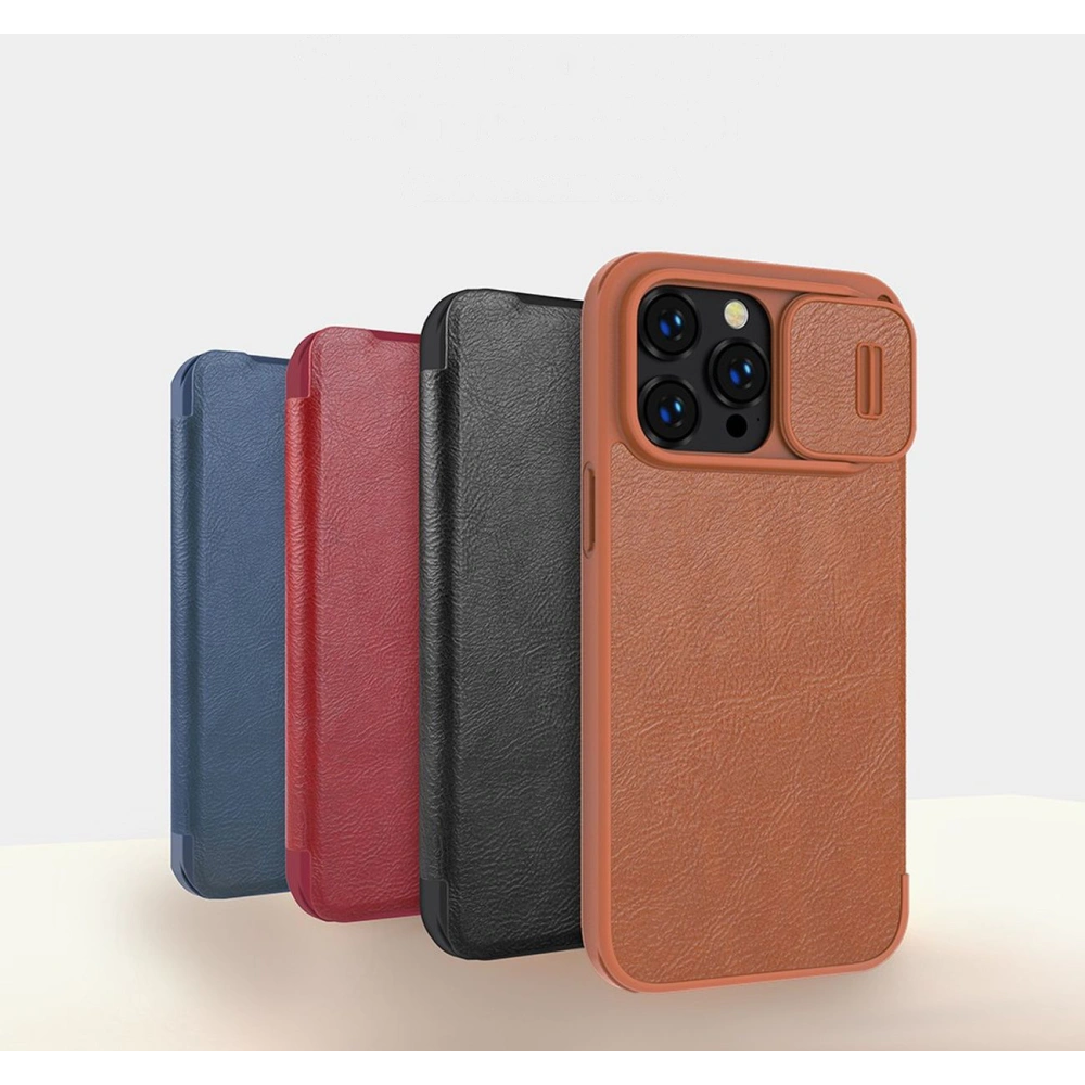 Hurtownia GSM - Case Nillkin Qin Leather Pro Apple iPhone 14 Pro Max braun - NLK779 - {ean13} - Hurt