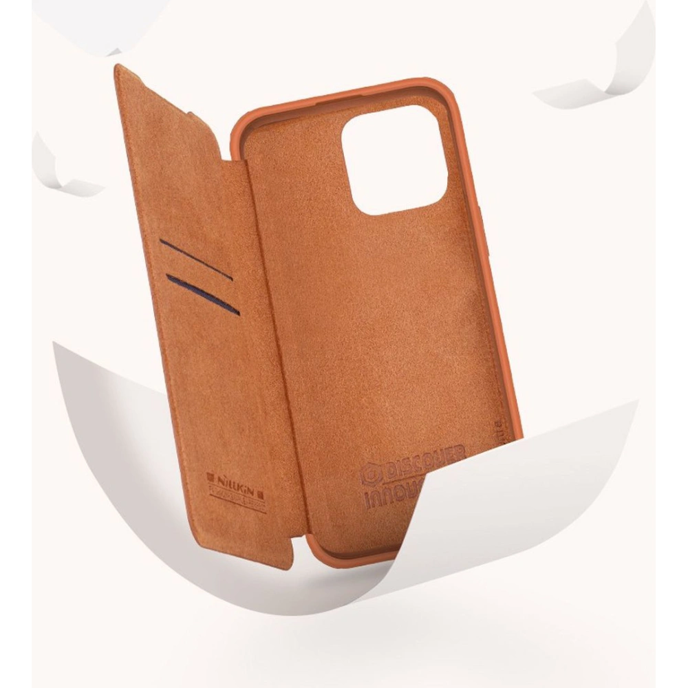 Hurtownia GSM - Case Nillkin Qin Leather Pro Apple iPhone 14 Pro Max braun - NLK779 - {ean13} - Hurt