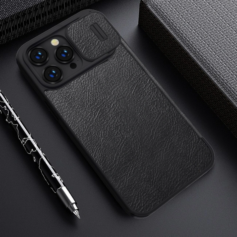 Hurtownia GSM - Case Nillkin Qin Leather Pro Apple iPhone 14 Pro Max braun - NLK779 - {ean13} - Hurt