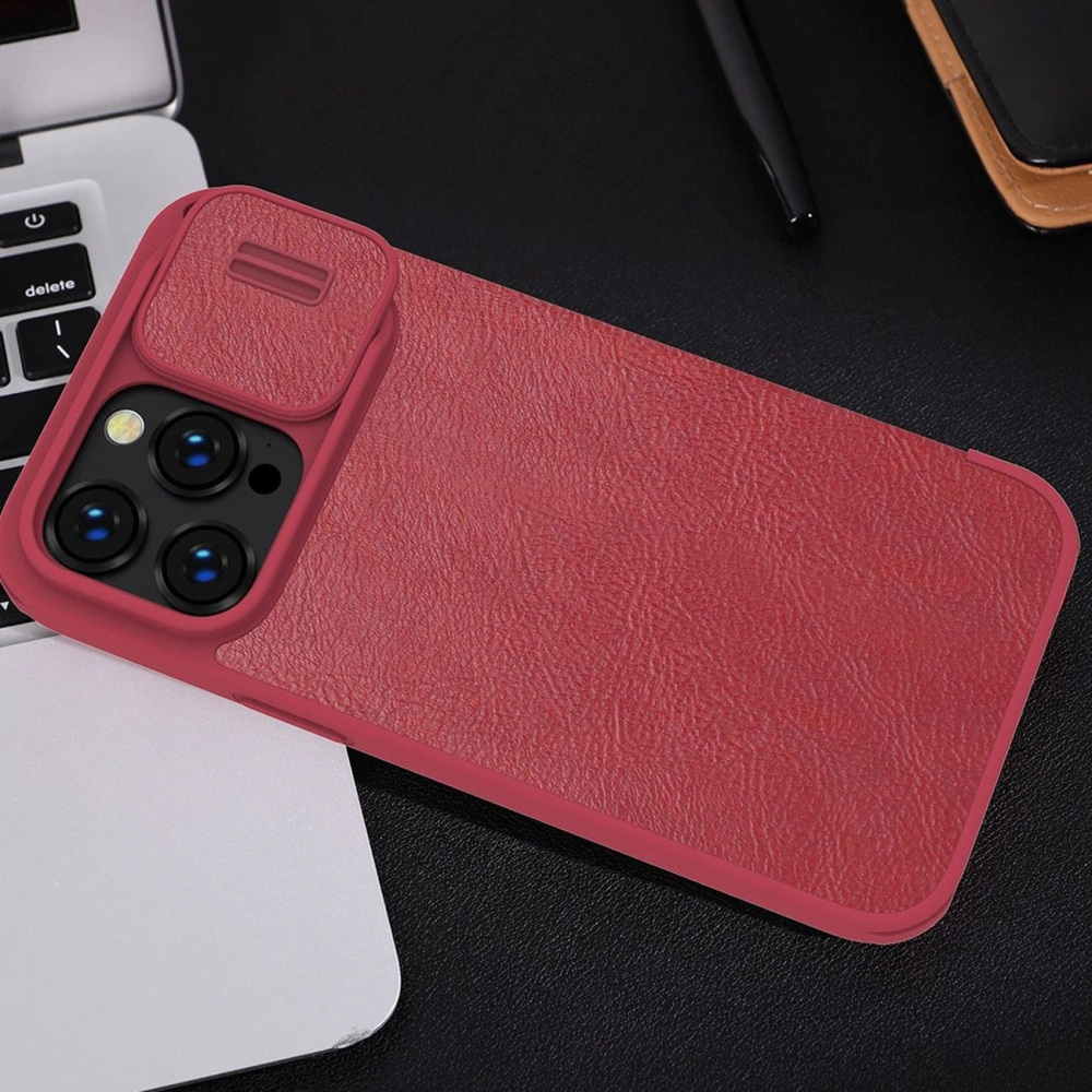 Hurtownia GSM - Case Nillkin Qin Leather Pro Apple iPhone 14 Pro Max braun - NLK779 - {ean13} - Hurt
