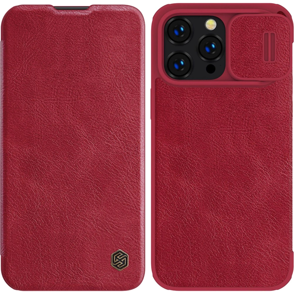 Hurtownia GSM - Case Nillkin Qin Leather Pro Apple iPhone 14 Pro Max rot - NLK780 - {ean13} - Hurt