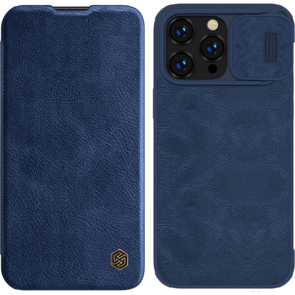 Hurtownia GSM - Etui Nillkin Qin Leather Pro Case Apple iPhone 14 Pro Max modrý - NLK781 - {ean13} - Hurt