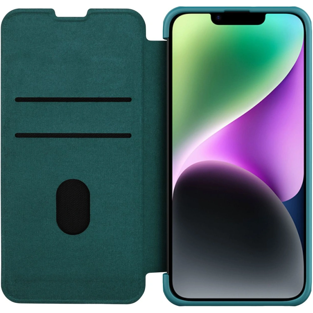 Hurtownia GSM - Etui Nillkin Qin Leather Pro Case Apple iPhone 14 zielony - NLK783 - {ean13} - Hurt