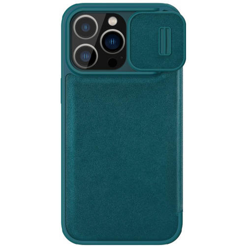 Nillkin Distributor - 6902048249080 - NLK785 - Nillkin Qin Leather Pro Case Apple iPhone 14 Pro green - B2B homescreen