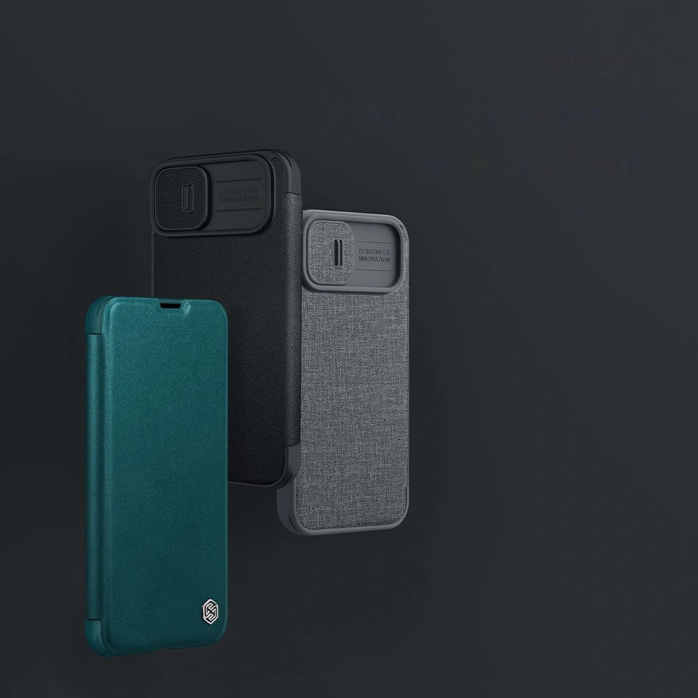 Hurtownia GSM - Etui Nillkin Qin Leather Pro Case Apple iPhone 14 Plus / 15 Plus fekete - NLK786 - {ean13} - Hurt
