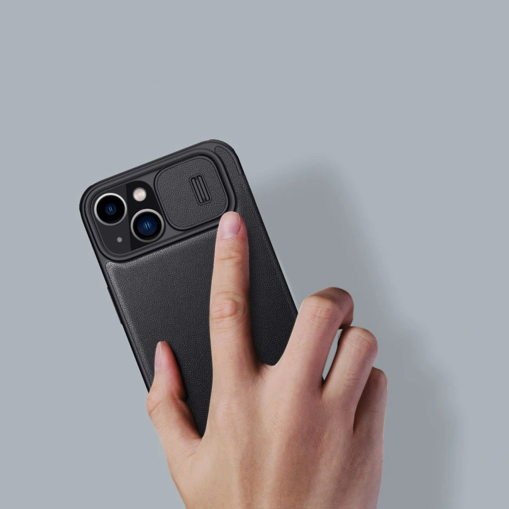 Hurtownia GSM - Case Nillkin Qin Leder Pro Case Apple iPhone 14 Plus / 15 Plus schwarz - NLK786 - {ean13} - Hurt