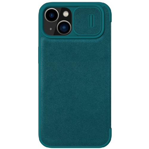 Nillkin Distributor - 6902048249103 - NLK787 - Nillkin Qin Leather Pro Case Apple iPhone 14 Plus / 15 Plus green - B2B homescreen