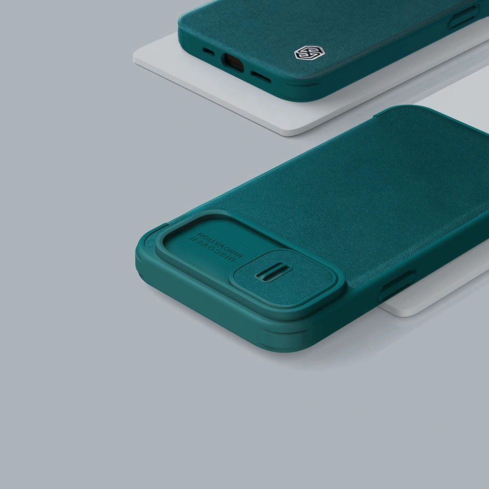 Hurtownia GSM - Etui Nillkin Qin Leather Pro Case Apple iPhone 14 Plus / 15 Plus zöld - NLK787 - {ean13} - Hurt
