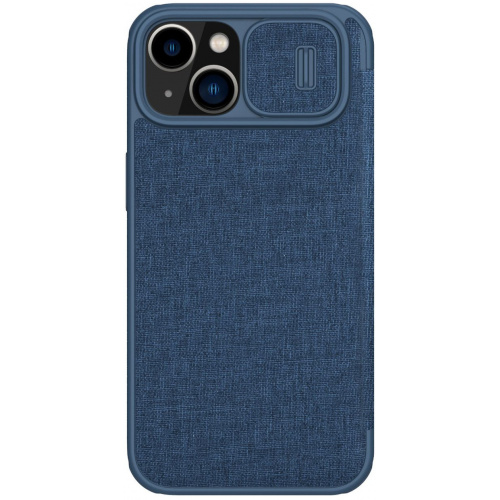 Nillkin Distributor - 6902048249134 - NLK790 - Nillkin Qin Cloth Pro Apple iPhone 14 blue - B2B homescreen