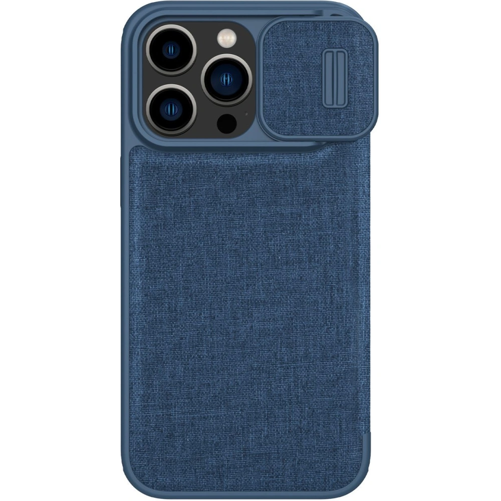 Hurtownia GSM - Etui Nillkin Qin Cloth Pro Apple iPhone 14 Pro niebieski - NLK792 - {ean13} - Hurt