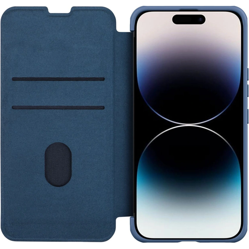 Hurtownia GSM - Etui Nillkin Qin Cloth Pro Apple iPhone 14 Pro niebieski - NLK792 - {ean13} - Hurt