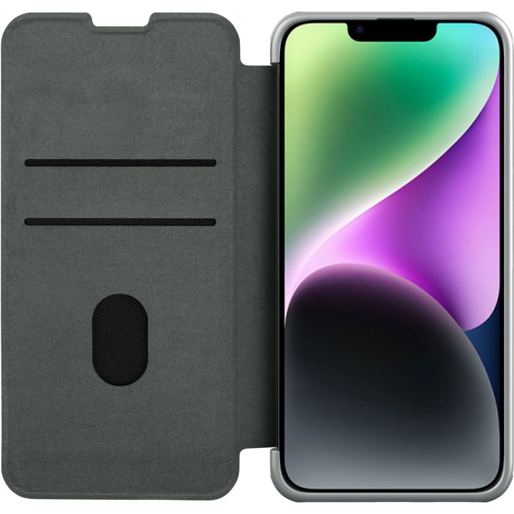 Hurtownia GSM - Etui Nillkin Qin Cloth Pro Apple iPhone 14 Plus / 15 Plus szary - NLK795 - {ean13} - Hurt