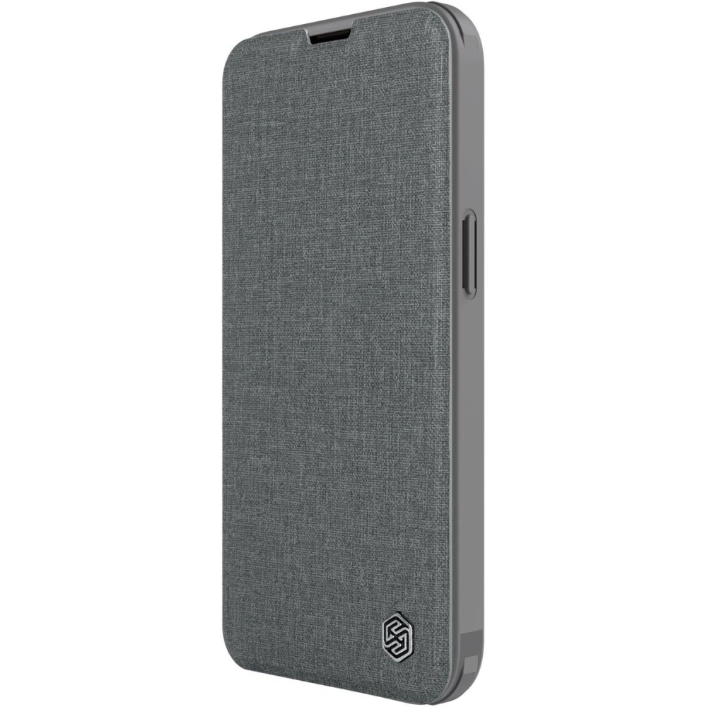 Hurtownia GSM - Etui Nillkin Qin Cloth Pro Apple iPhone 14 Plus / 15 Plus szary - NLK795 - {ean13} - Hurt