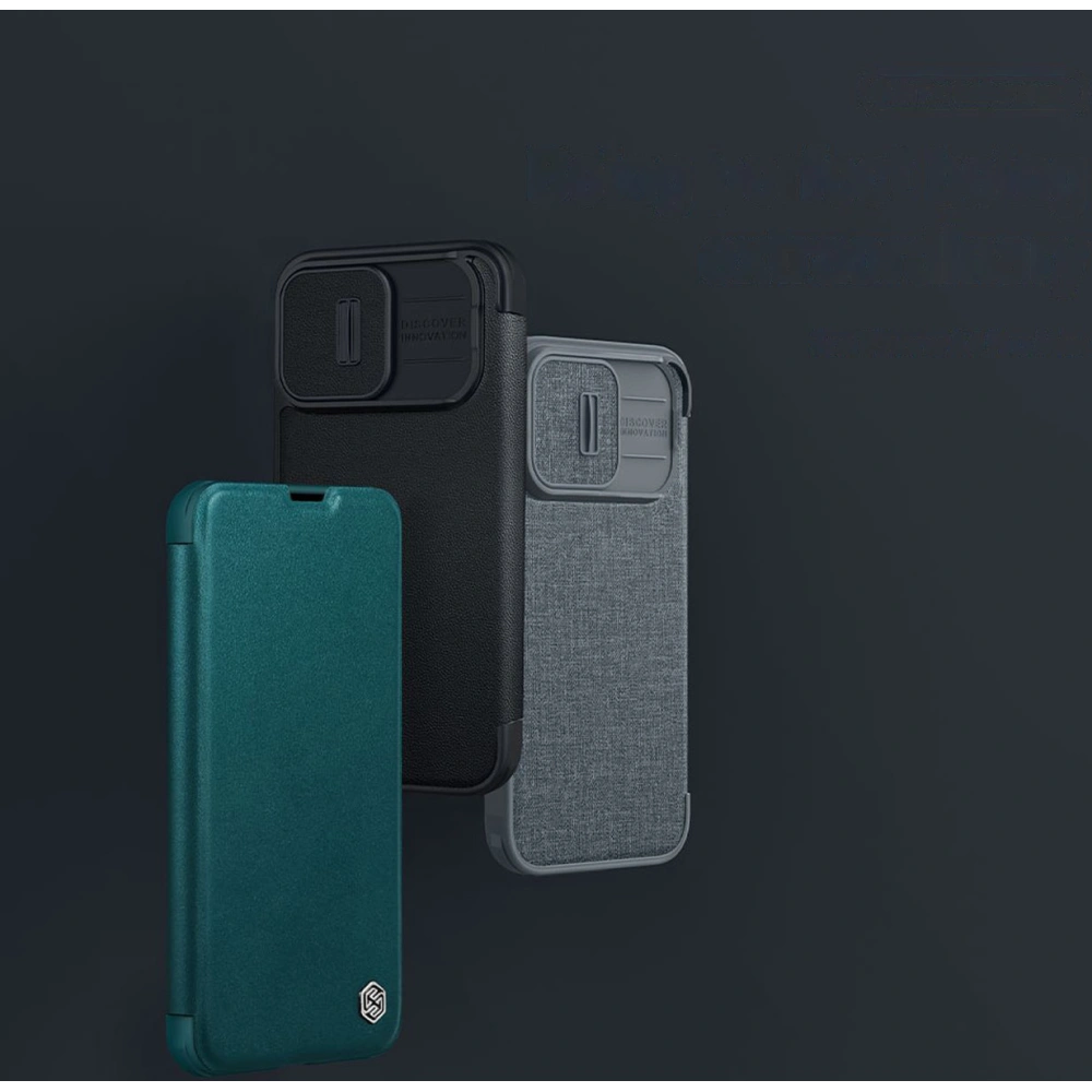 Case Nillkin Qin Cloth Pro Apple iPhone 14 Pro Max grau