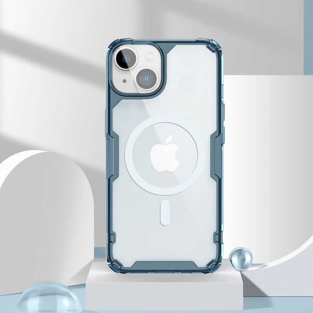 Hurtownia GSM - Etui Nillkin Nature Pro Magnetic Apple iPhone 14 Plus / 15 Plus niebieski - NLK801 - {ean13} - Hurt