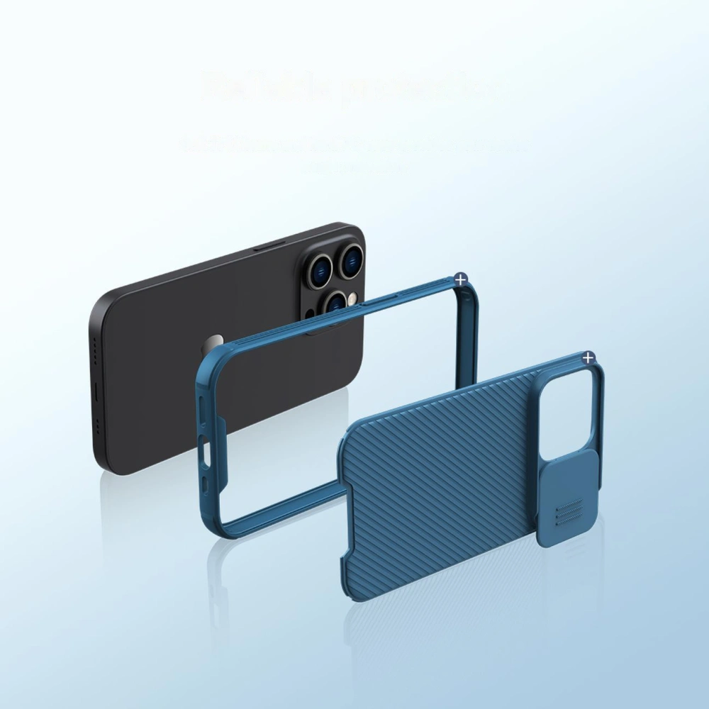 Etui Nillkin CamShield Pro Magnetic MagSafe Case Apple iPhone 14 Pro Max modrý