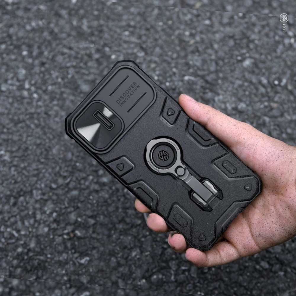 Hurtownia GSM - Etui Nillkin CamShield Armor Pro Magnetic MagSafe Apple iPhone 14 czarny - NLK817 - {ean13} - Hurt