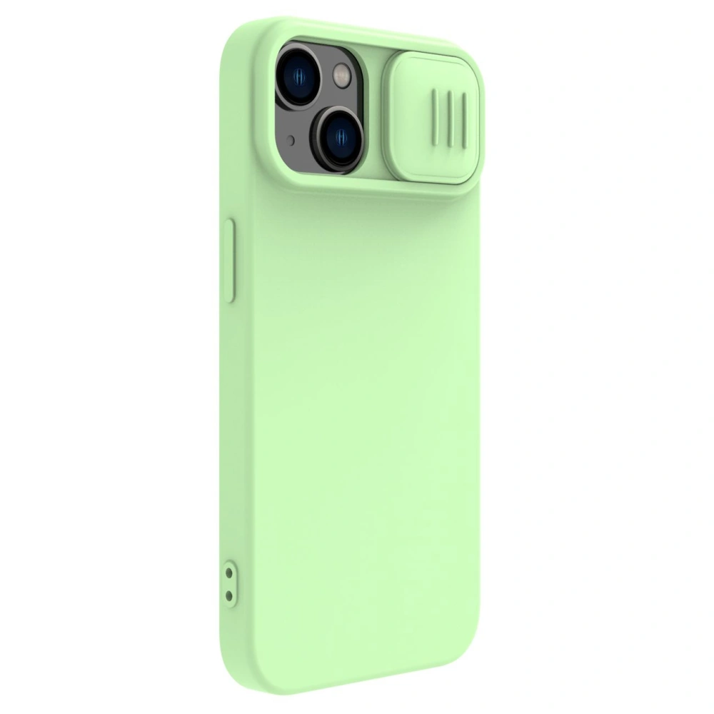 Etui Nillkin CamShield Magnetic Silicone MagSafe Apple iPhone 14 Plus / 15 Plus zielony