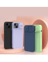 Etui Nillkin CamShield Magnetic Silicone MagSafe Apple iPhone 14 Plus / 15 Plus fioletowy