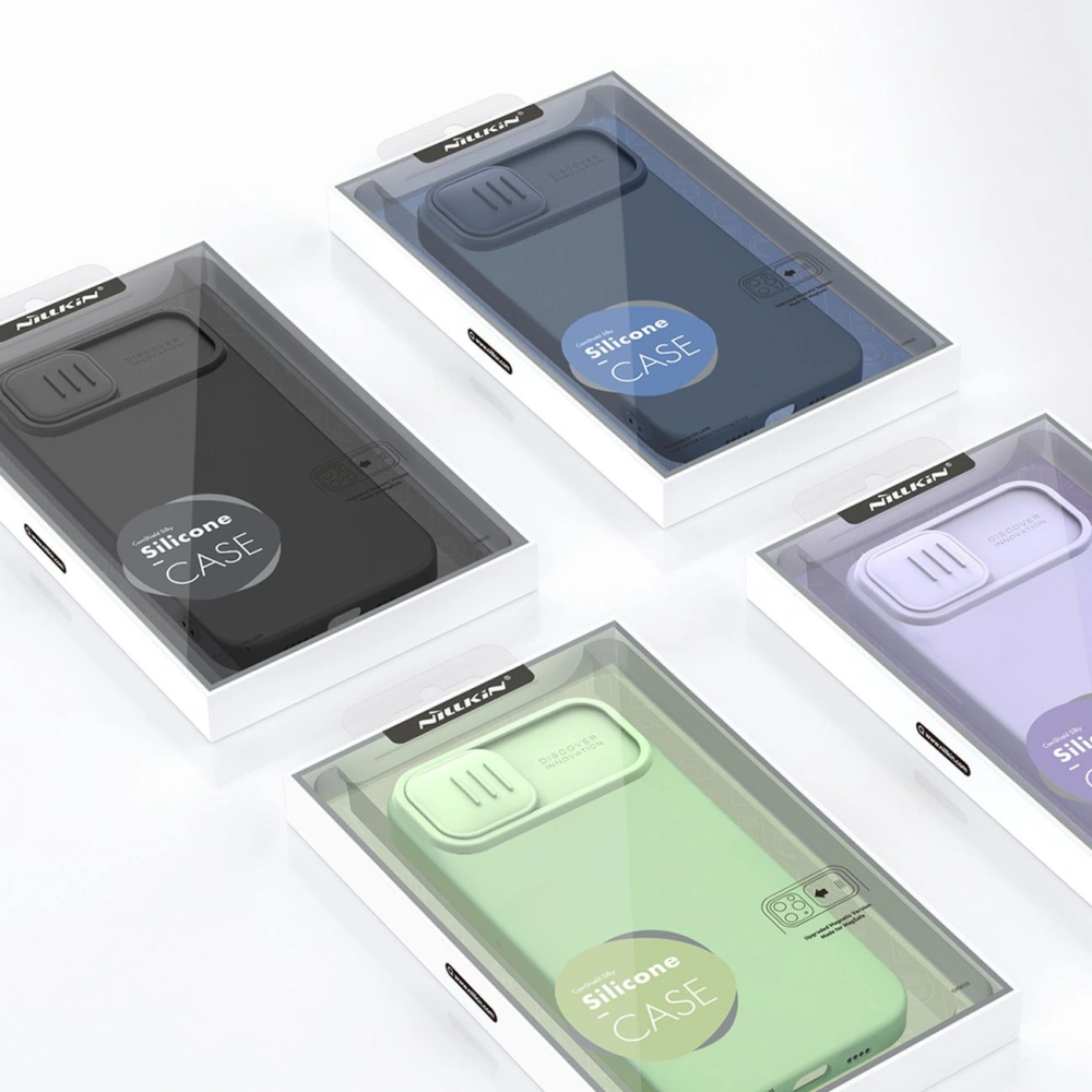 Hurtownia GSM - Case Nillkin CamShield Silky Silicone MagSafe Apple iPhone 14 lila - NLK846 - {ean13} - Hurt