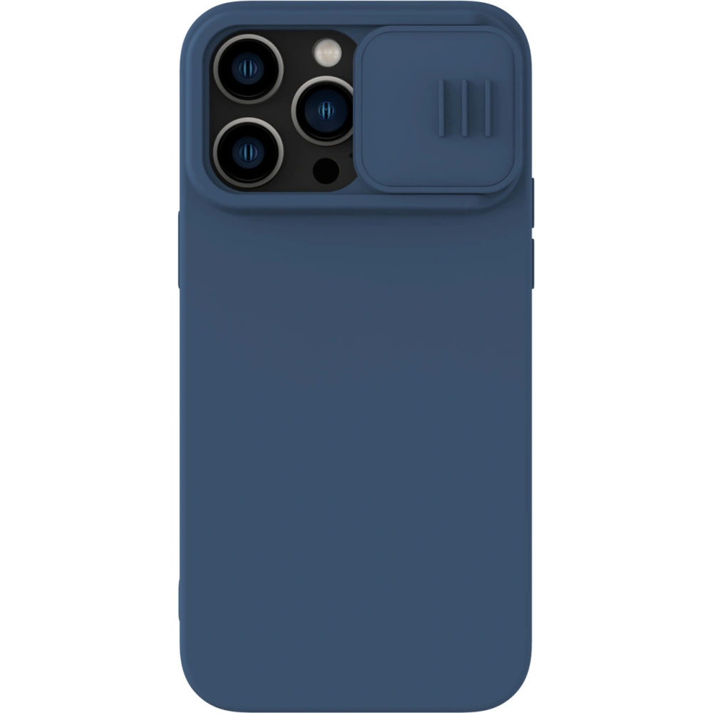 Hurtownia GSM - Etui Nillkin CamShield Silky Silicone Apple iPhone 14 Pro albastru - NLK848 - {ean13} - Hurt