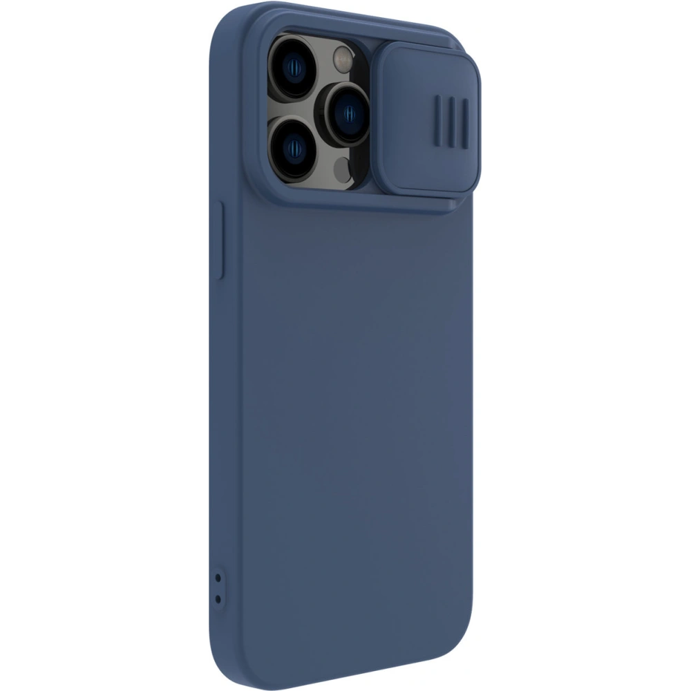 Hurtownia GSM - Etui Nillkin CamShield Silky Silicone Apple iPhone 14 Pro albastru - NLK848 - {ean13} - Hurt