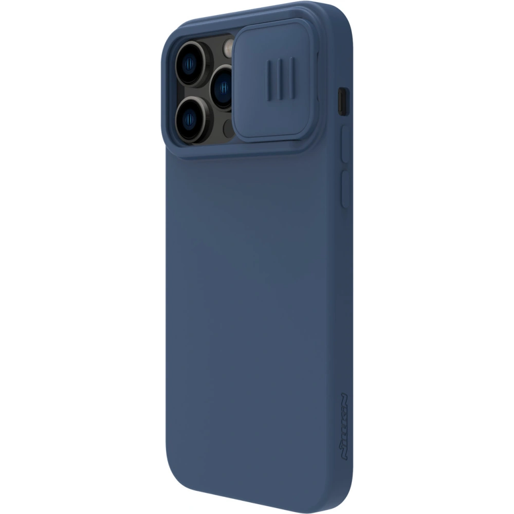 Hurtownia GSM - Etui Nillkin CamShield Silky Silicone Apple iPhone 14 Pro albastru - NLK848 - {ean13} - Hurt
