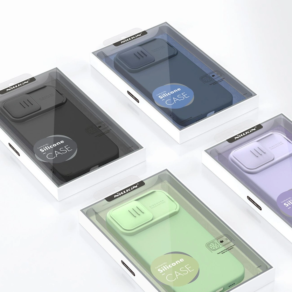 Hurtownia GSM - Etui Nillkin CamShield Silky Silicone Apple iPhone 14 Pro kék - NLK848 - {ean13} - Hurt