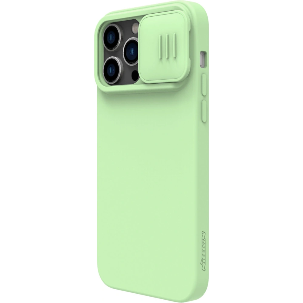 Hurtownia GSM - Case Nillkin CamShield Silky Silicone MagSafe Apple iPhone 14 Pro grün - NLK849 - {ean13} - Hurt