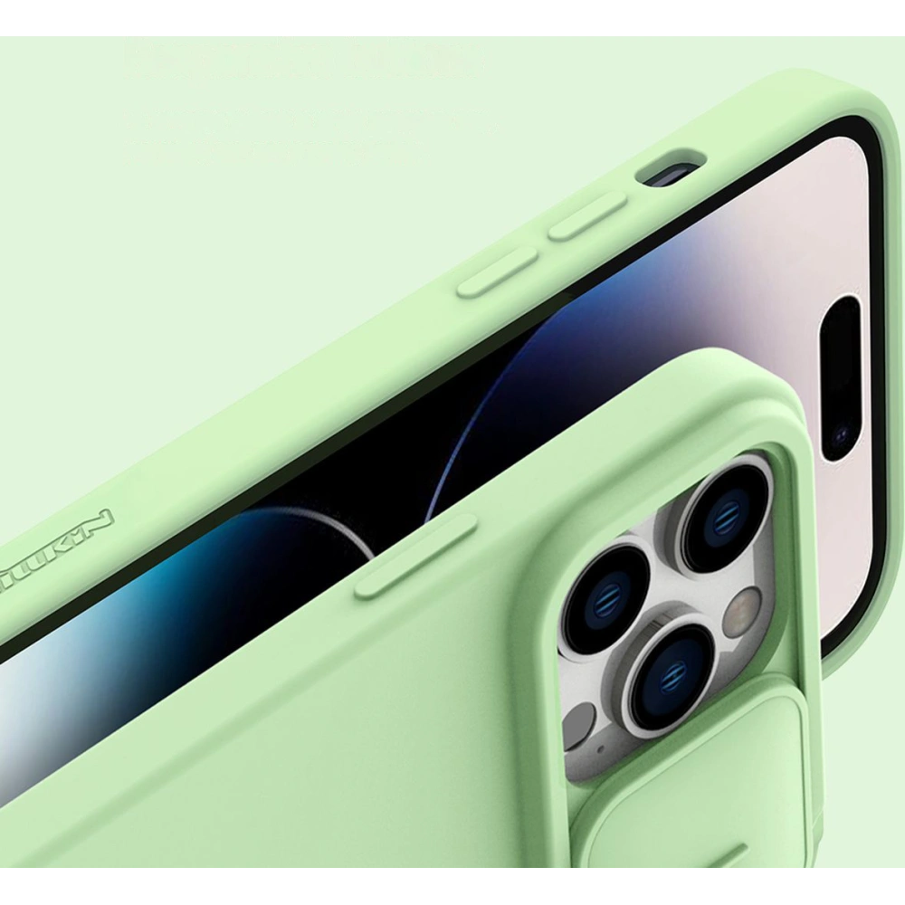 Etui Nillkin CamShield Silky Silicone MagSafe Apple iPhone 14 Pro fioletowy