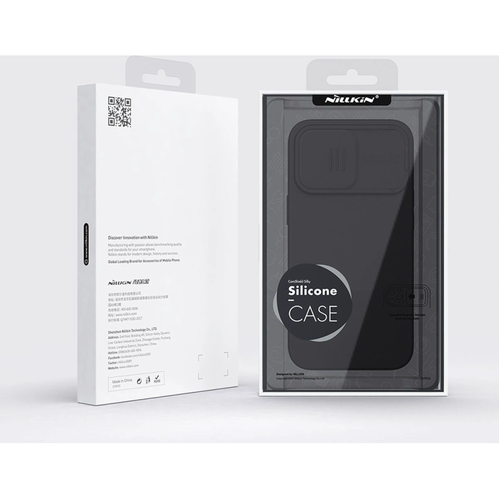 Wholesale Nillkin CamShield Silky Silicone MagSafe Apple iPhone 14 Pro Max black - NLK855 - {ean13} - Hurt