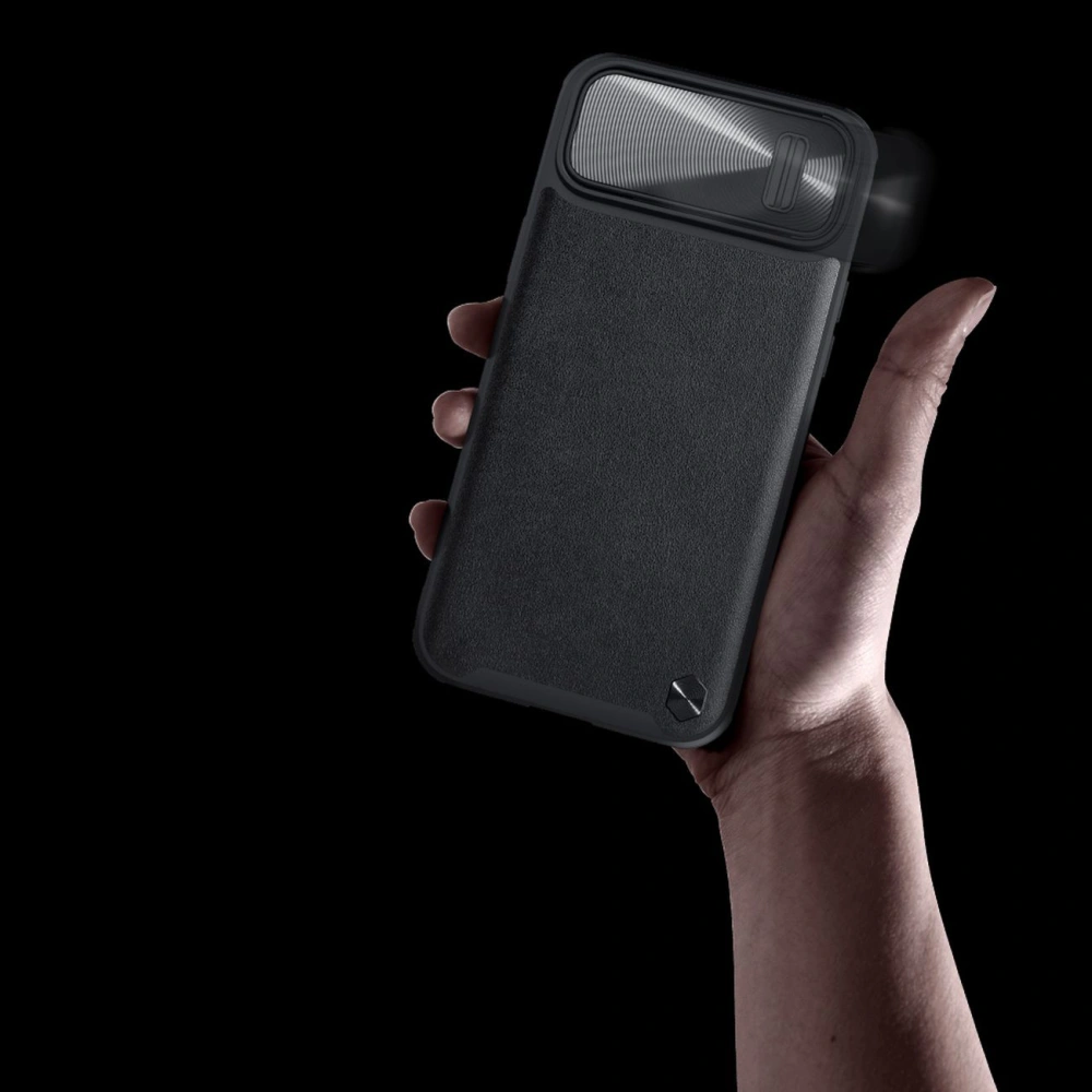 Hurtownia GSM - Case Nillkin CamShield Leather S für Apple iPhone 14 schwarz - NLK858 - {ean13} - Hurt