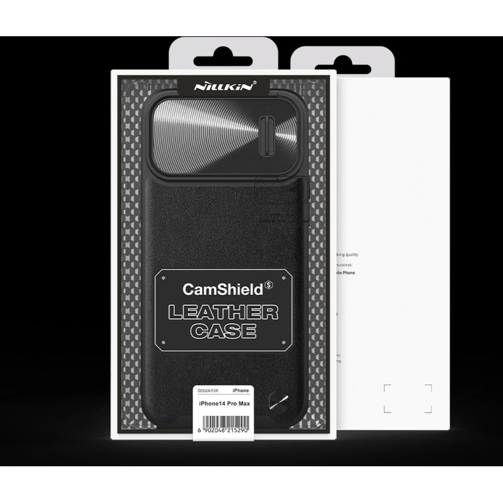 Hurtownia GSM - Etui Nillkin CamShield Leather S Apple iPhone 14 Pro Max czarny - NLK859 - {ean13} - Hurt