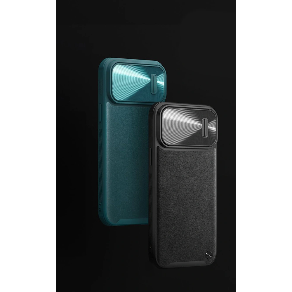 Hurtownia GSM - Etui Nillkin CamShield Leather S Apple iPhone 14 Pro Max czarny - NLK859 - {ean13} - Hurt