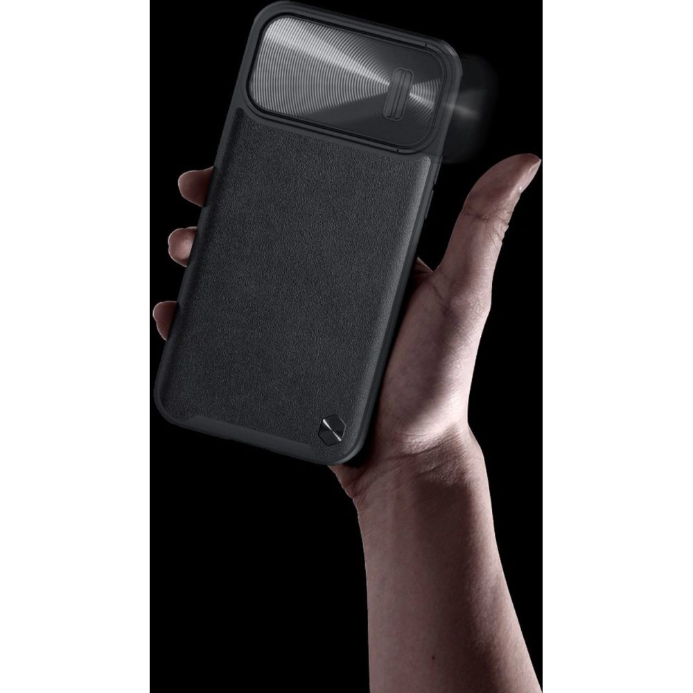 Hurtownia GSM - Etui Nillkin CamShield Leather S Apple iPhone 14 Pro Max czarny - NLK859 - {ean13} - Hurt