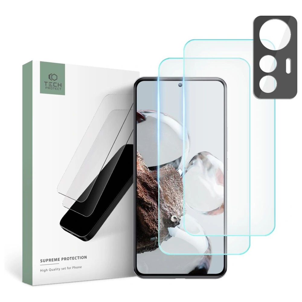Wholesale Tech-Protect Supreme Set Xiaomi 12T Clear [2+1 PACK] - THP1565 - {ean13} - Hurt