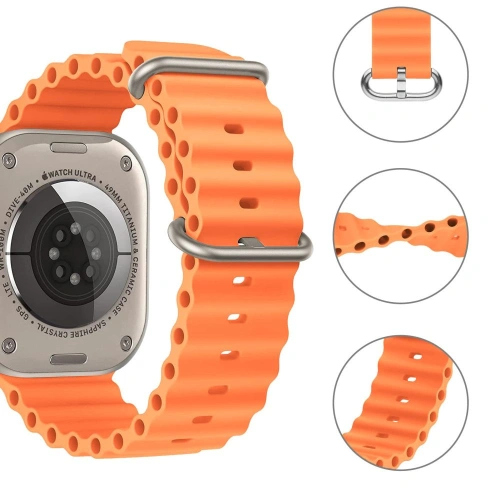 Pasek Tech-Protect Iconband Pro Apple Watch 4/5/6/7/SE/8/9/Ultra 44/45/49mm Orange