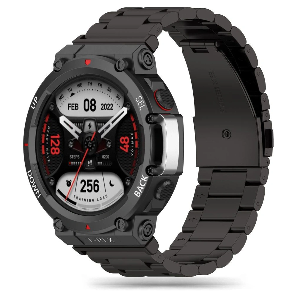 Hurtownia GSM - Bransoleta Tech-Protect Rozsdamentes Amazfit T-Rex 2 Fekete - THP1578 - {ean13} - Hurt