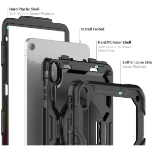 Hurtownia GSM - Etui Tech-Protect Solid360 Apple iPad 10.9 2022 (10. generációs) Fekete - THP1580 - {ean13} - Hurt