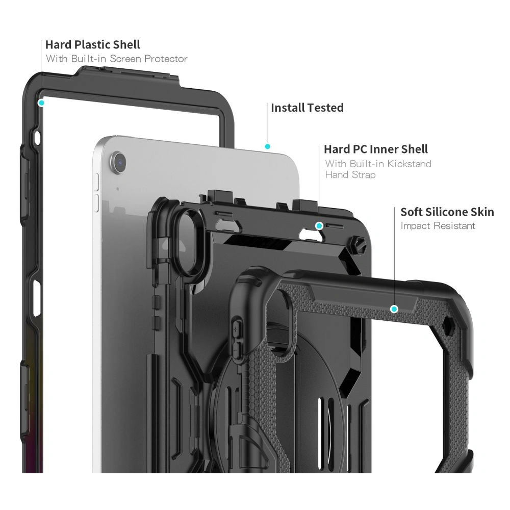 Hurtownia GSM - Etui Tech-Protect Solid360 Apple iPad 10.9 2022 (10. generációs) Fekete - THP1580 - {ean13} - Hurt