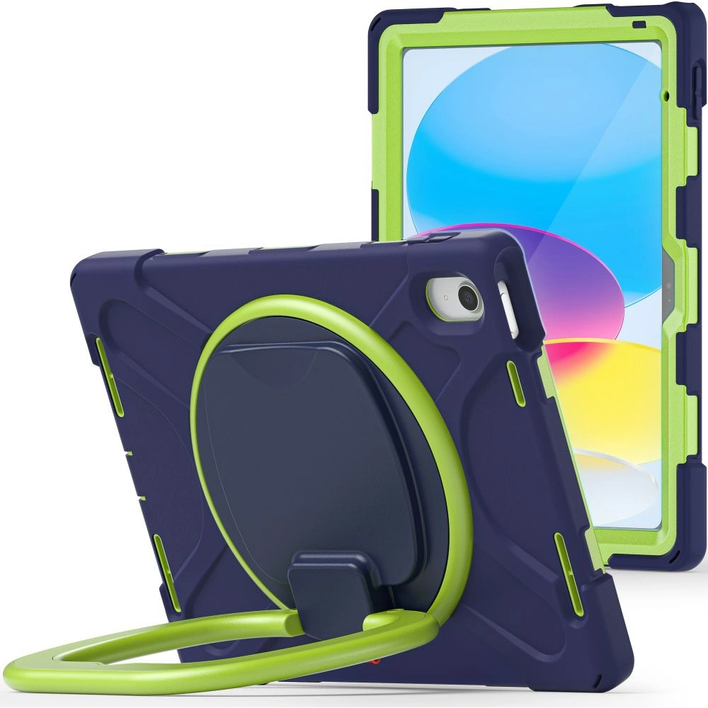 Hurtownia GSM - Etui Tech-Protect X-armor Apple iPad 10.9 2022 (10. generace) Navy/Lime - THP1581 - {ean13} - Hurt